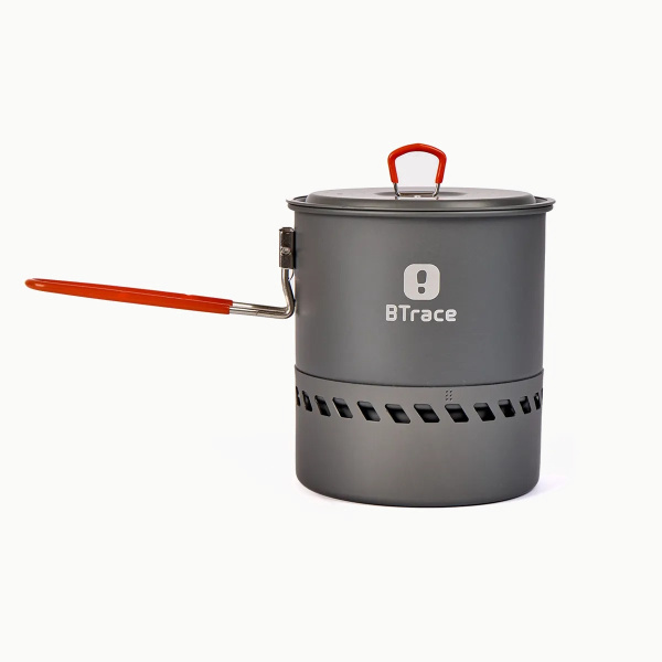Кастрюля BTrace Reactor 1,5л (Серый/Оранжевый)